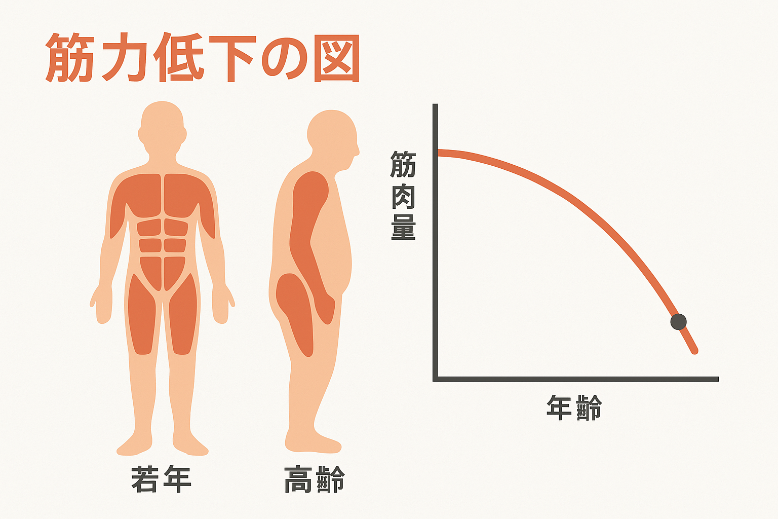 筋力低下の図